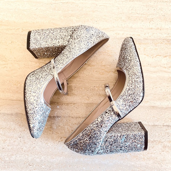 No 21 Designer Glitter Mary Jane Pumps - Picture 12 of 14